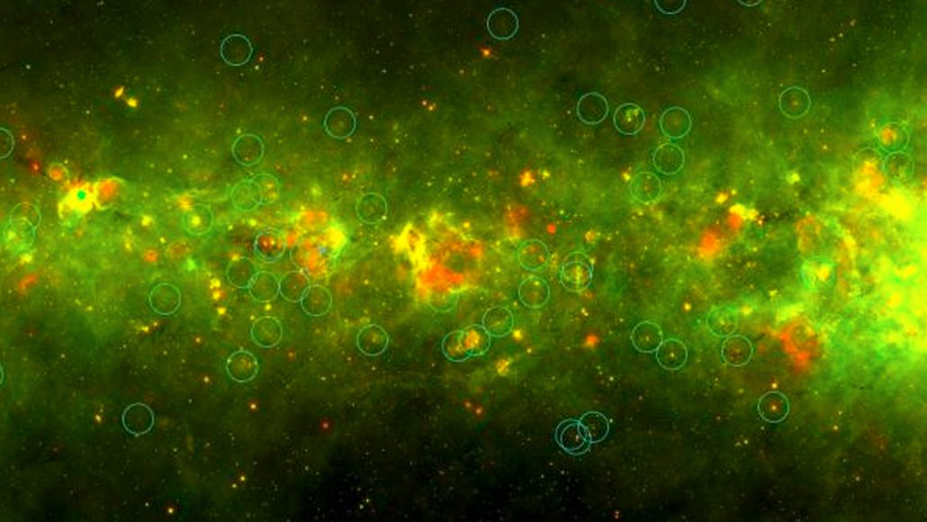 Samanyolu'na Dağılan Gizemli Sarı Toplar’ın Yeni Doğan Yıldız Kümeleri Olduğu Keşfedildi