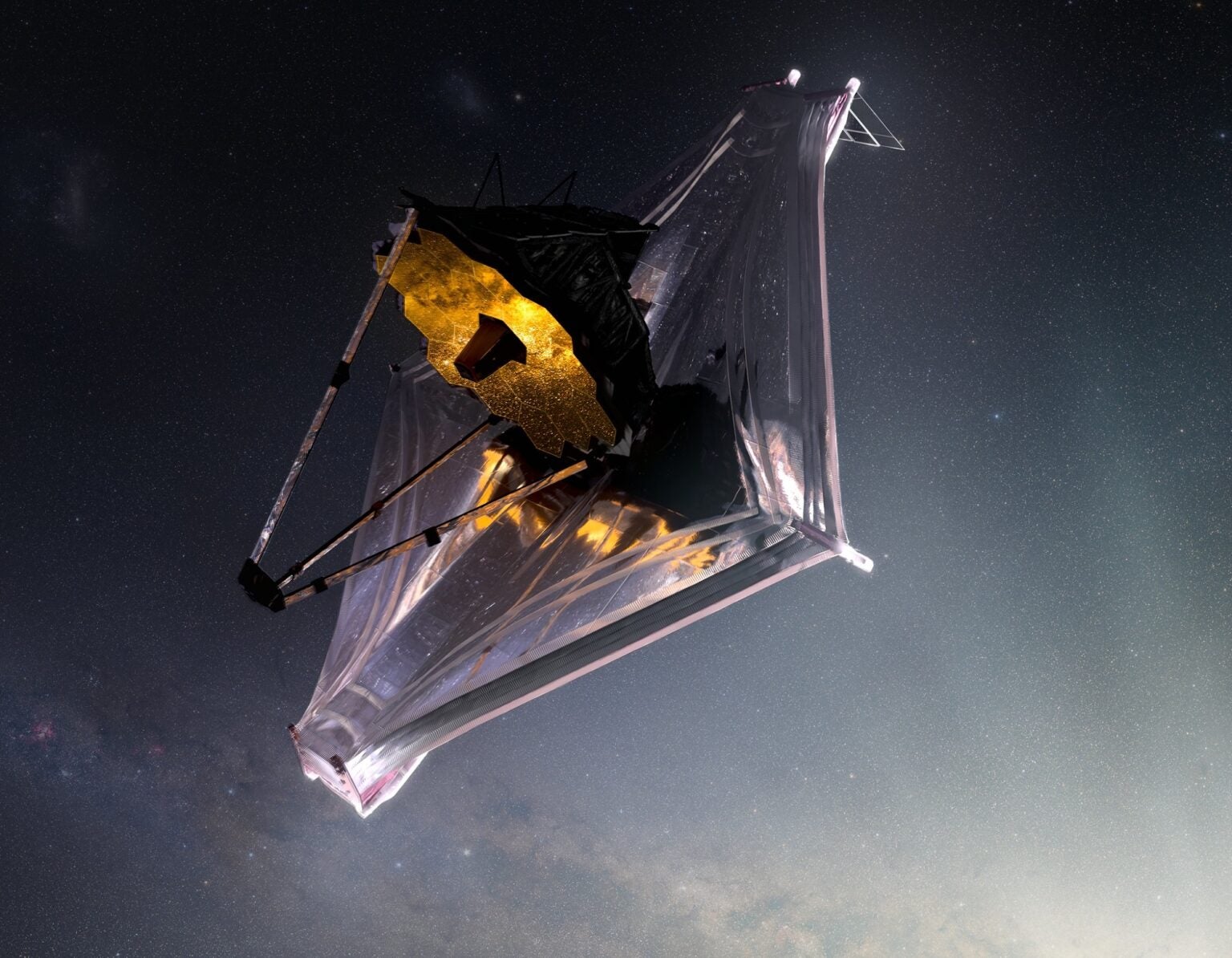 NASA'nın James Webb Teleskopu, Kendini Güneşten Korumak İçin Süper İnce Bir Kalkan Açıyor