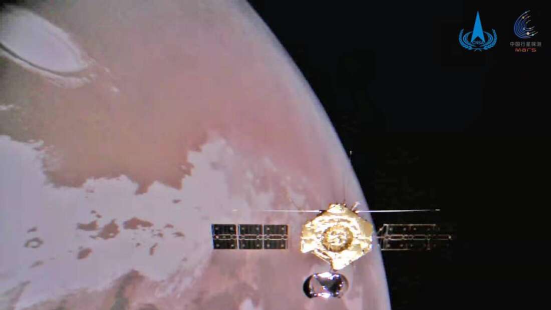 Çinli Yörünge Aracı Mars'la Müthiş Bir Selfie Çekti