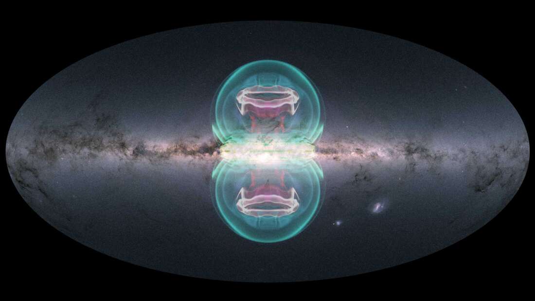 Araştırmaya Göre Süper Kütleli Kara Delik, Galaksimizin Çevresinde Büyük Baloncuklar Yarattı
