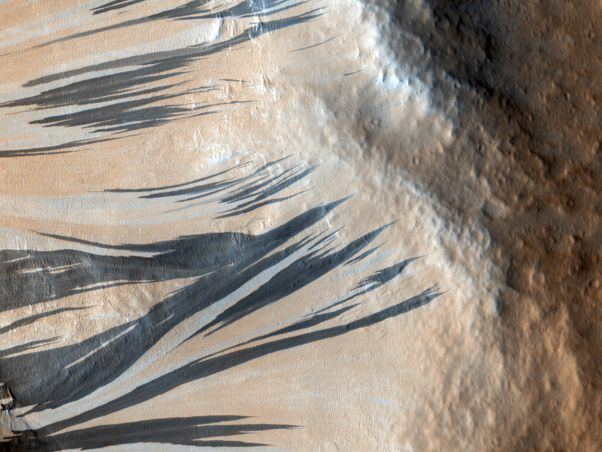 Gezegen Bilimciler Mars'taki Toz Çığlarının Gizemini Çözdü