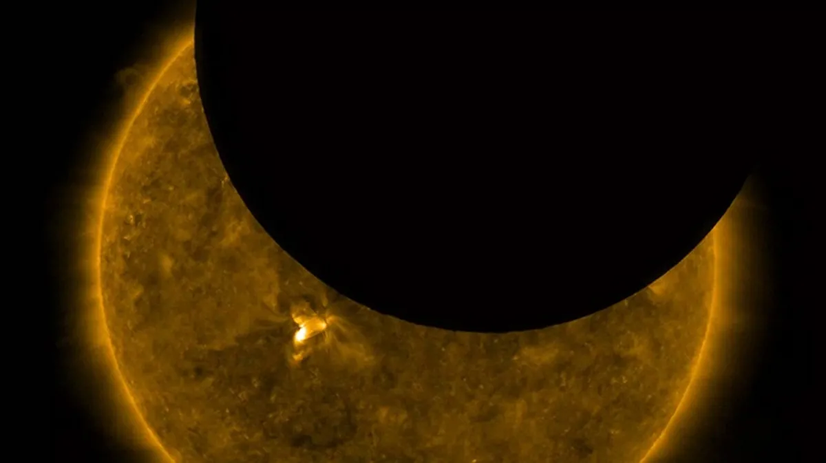 NASA Güneş Gözlemevi, Uzayda Çarpıcı Güneş Tutulmasını Yakaladı