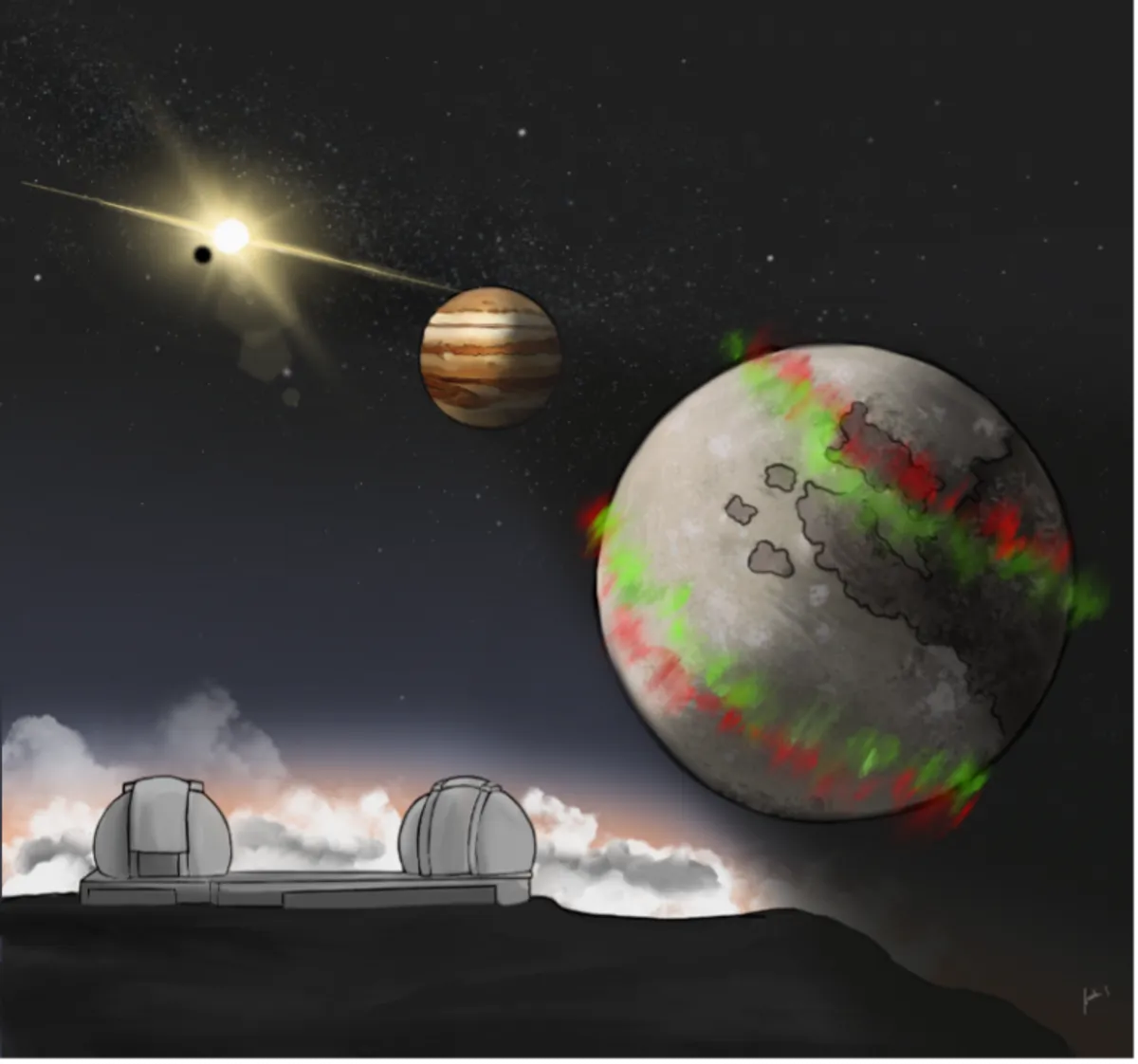 Jüpiter'in En Büyük Dört Ayının Atmosferini Aydınlatan Yeni Auroralar Bulundu