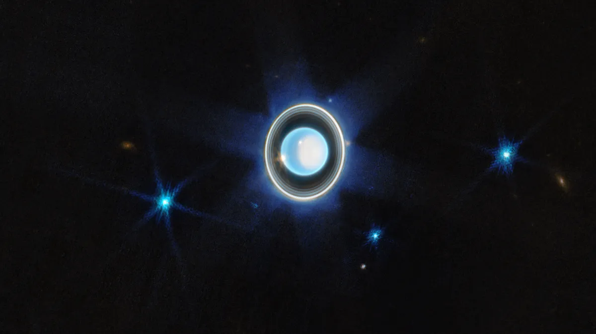 Uranüs'ün Halkalarının Yeni Görüntüsü Tam Anlamıyla Muhteşem