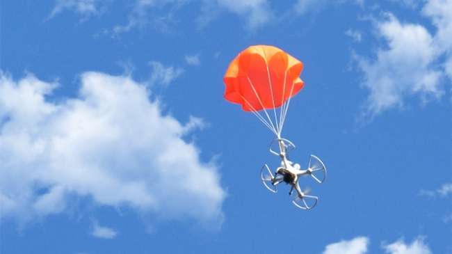 Drone’ların düşmesini önleyen akıllı paraşüt [Video]