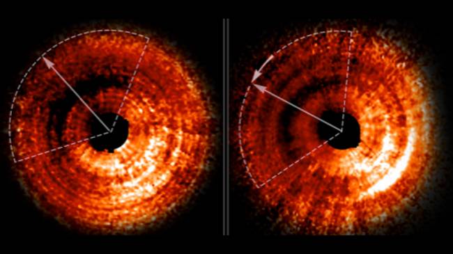 Hubble'ın Yakaladığı Bir Gölge ve Bir Gezegen